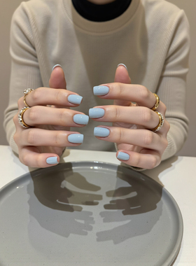 鸭子胶 YA gel N-041罐装甲油胶 奶蓝色显白光疗甲油胶 5g