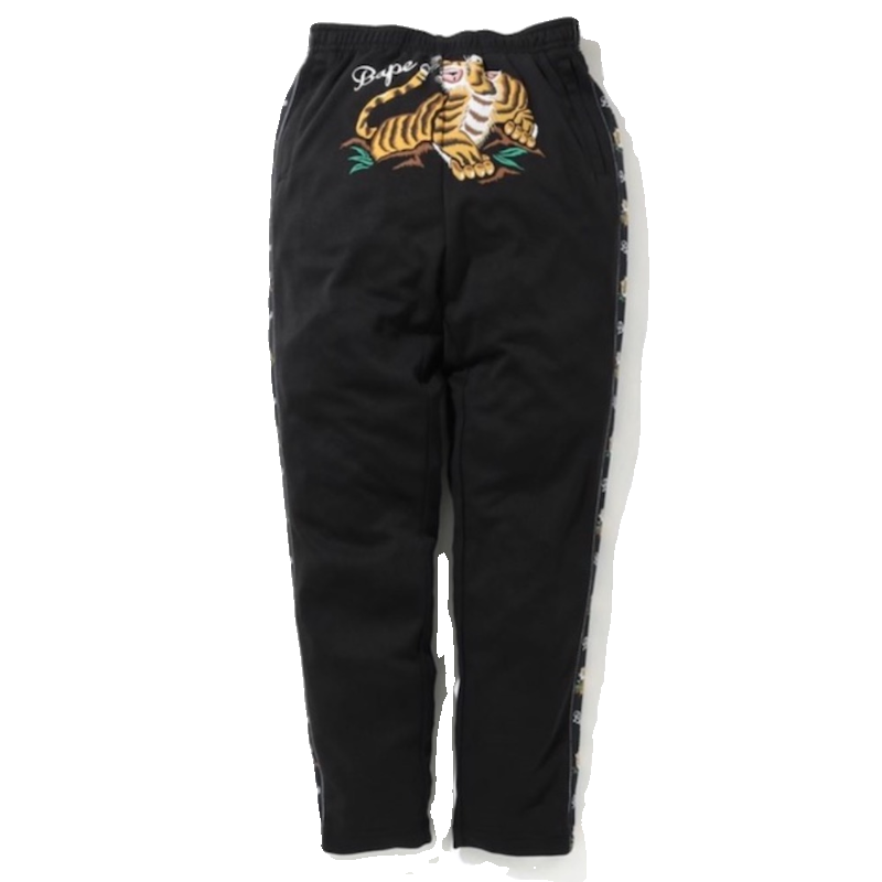 BAPE裤子男老虎图腾休闲裤潮款长裤日本代购TIGER JERSEY PANTS