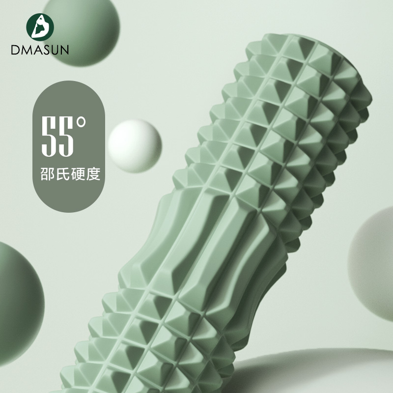 dmasun旗舰店迪玛森狼牙泡沫轴肌肉放松按摩加长加硬滚轴轮健身瑜伽器材柱瘦腿0