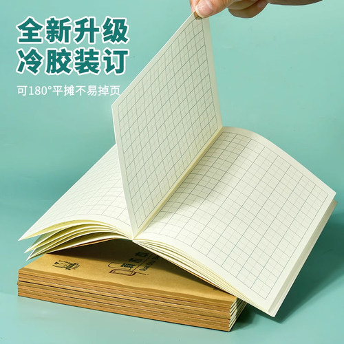 维克多利小学一年级拼音本北京小学生统一标准田字格练字多利博士36开田格英语幼儿园写字生字作业36k小本子 - 图1