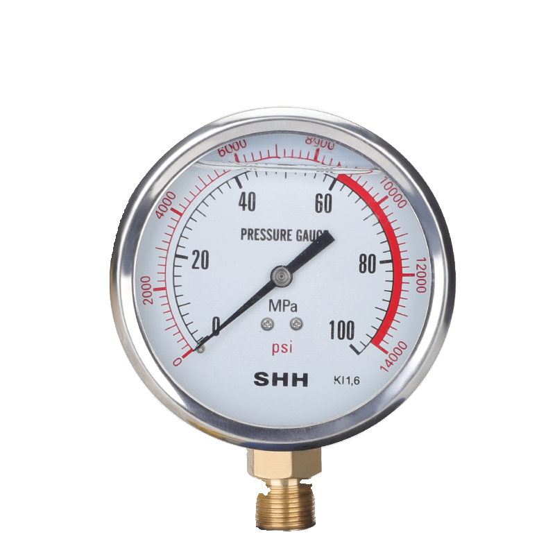 索力液压工具 高压耐震压力表0-100mpa 1000kg 防震压力表 - 图3