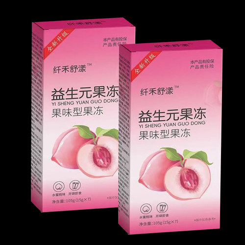 益生元果冻酵素果冻水蜜桃味轻体便携成人纤禾舒漾 果蔬酵素果冻 - 图3