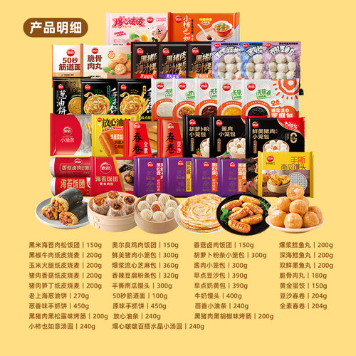 【8件任选一周早餐不重样】思念小笼包手抓饼烧麦饭团早餐半成品 - 图0