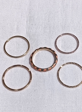 青岛外贸流行饰品欧美原单个性时尚百搭简约小众热卖精品戒指