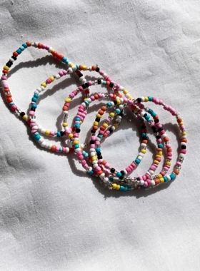 青岛外贸流行饰品欧美原单个性小众设计感米珠热卖精品手链套链