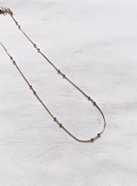 青岛外贸流行饰品欧美原单正品个性小众亚光金简约铜链精品项链