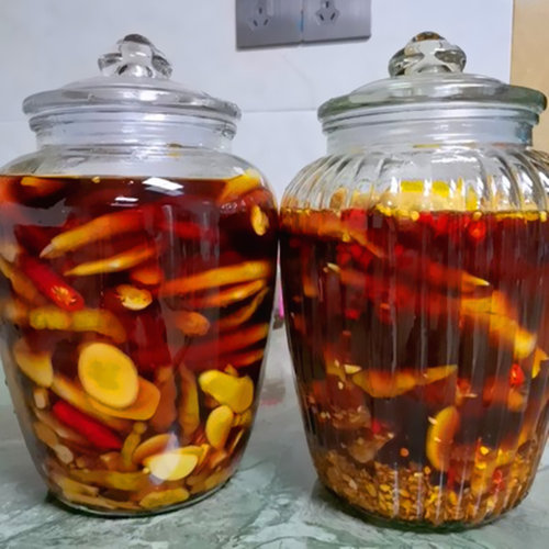 咸菜酸菜玻璃坛子密封罐储物罐腌菜缸泡菜坛子厨房收纳瓶奶粉罐子 - 图0