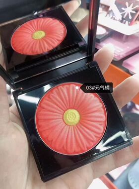 米之莲花胭脂腮红膏裸妆珠光微闪晒红元气少女提亮肤色腮腮红