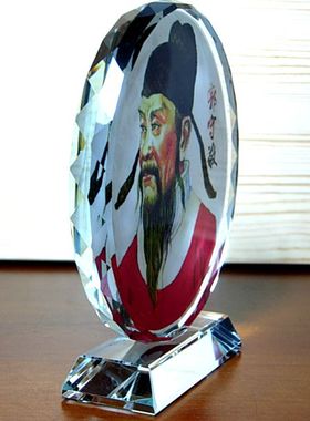 郭守敬摆设纪念品礼物元朝科学家人像工艺品礼品人偶模型水晶摆件