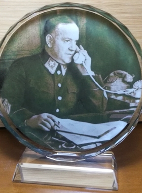 朱可夫摆设纪念品礼品苏联工艺品人偶模型化仔装饰品周边水晶摆件