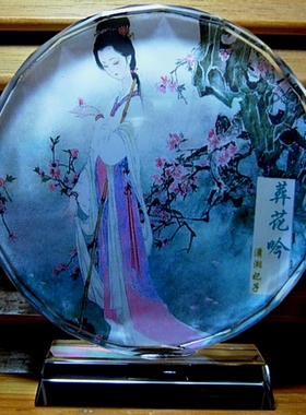 林黛玉摆设礼品红楼梦收藏品装饰品礼物纪念品模型水晶工艺品摆件