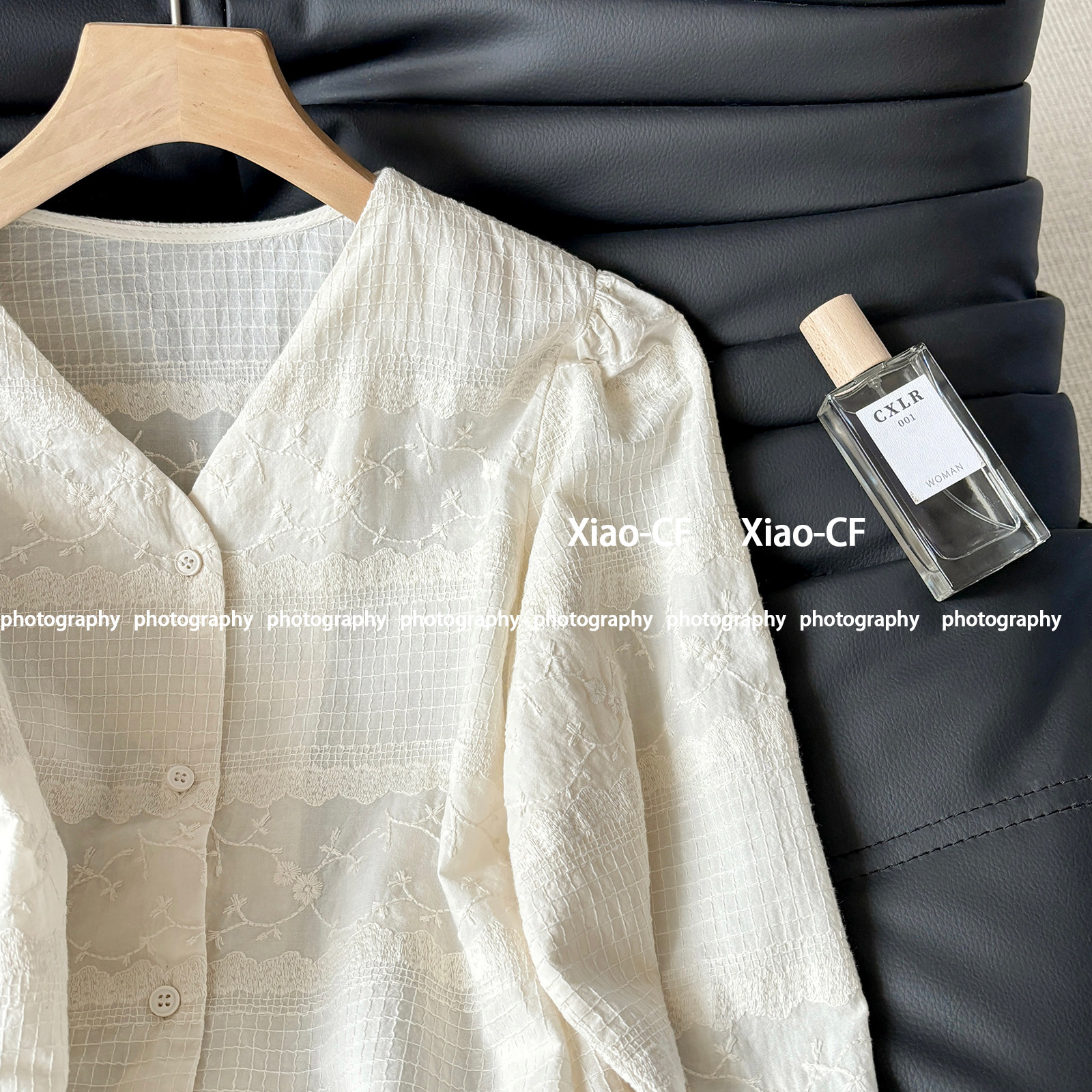 法式复古杏色长袖衬衫女2025春秋新款V领单排扣衬衣百搭氛围小衫,淘宝优惠券,粉丝福利购,淘宝优惠卷