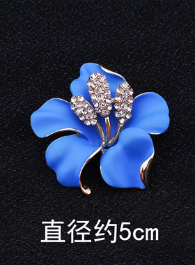 原创设计奢华百合花朵胸针