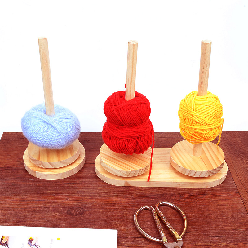 毛线转动轴架可拆卸手工针织编织辅助工具毛线实木绕线轴便携式,淘宝优惠券,粉丝福利购,淘宝优惠卷