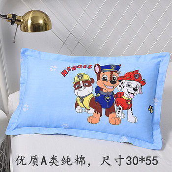 Four seasons universal ice silk pure cotton pillows cartoon summer breathable washable 2 years old 6-9 kindergarten special pillowcase