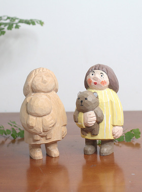 治愈系创意家居装饰礼品木质