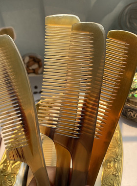 厂家直销天然牛角分发梳子尖尾盘