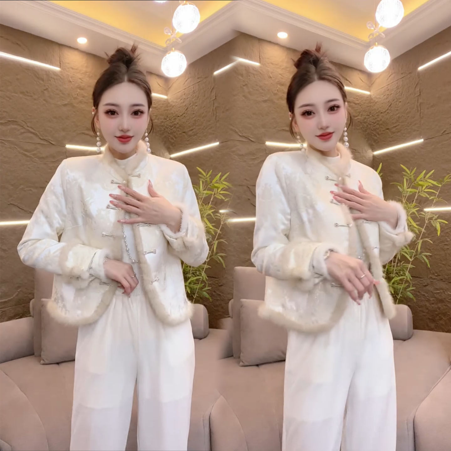 新中式国风改良盘扣加厚保暖唐装外套秋冬女装新款日常穿棉服外搭,淘宝优惠券,粉丝福利购,淘宝优惠卷