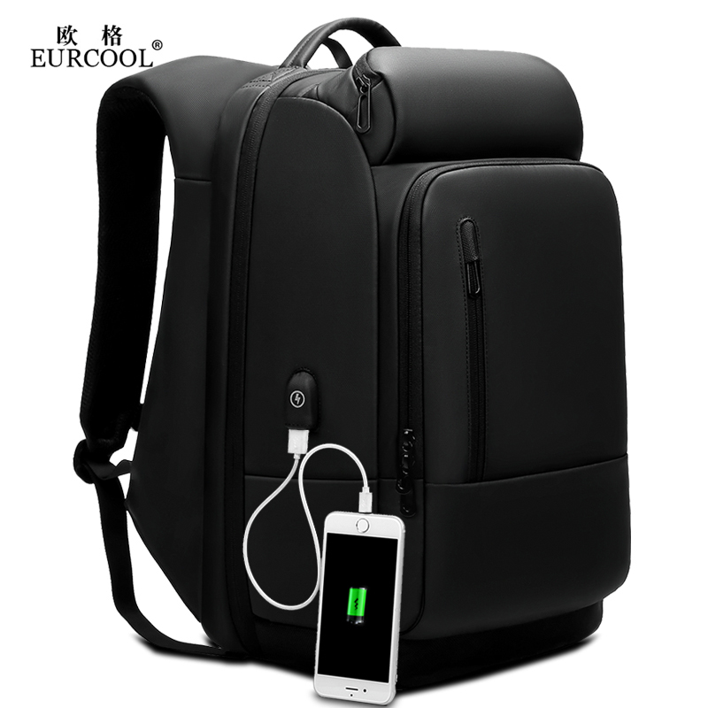 商务大容量17寸多功能出差电脑包 欧格双肩背包