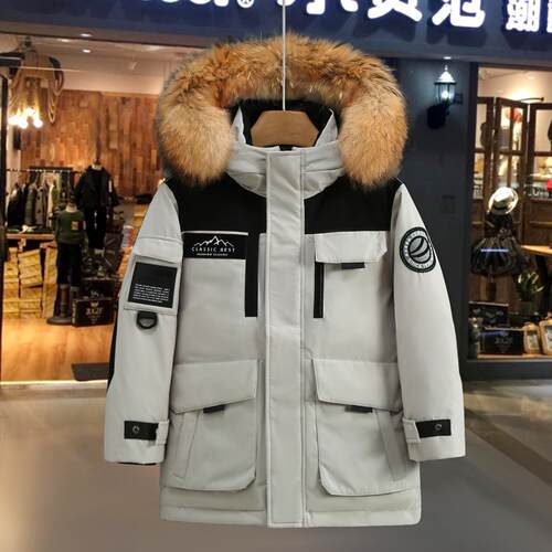 儿童羽绒服男女童中长款2026新款洋气中大童羽绒冬季加厚保暖外套 - 图3
