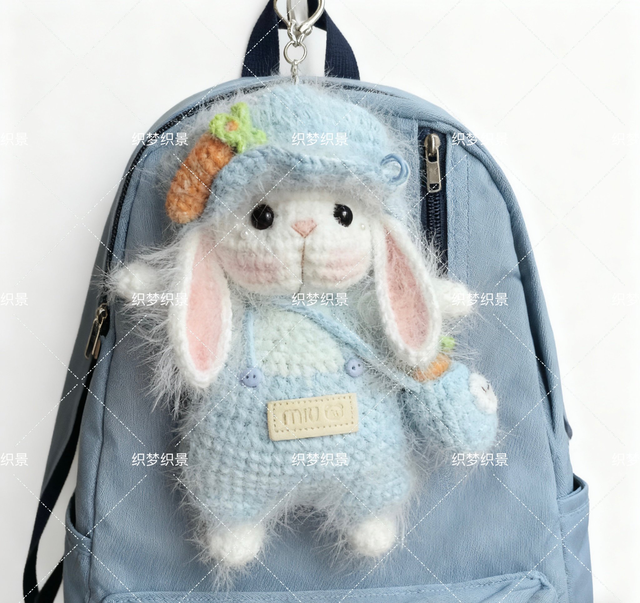 手工编织糖糖兔玩偶diy材料包毛线钩针可爱玩偶摆件挂件钥匙扣包,淘宝优惠券,粉丝福利购,淘宝优惠卷