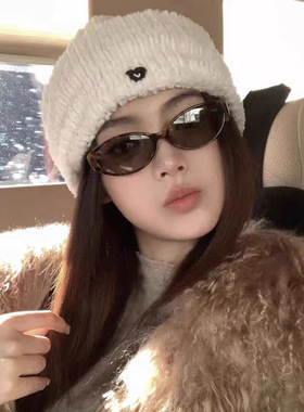 新款韩版墨镜猫眼凹造型发箍眼镜