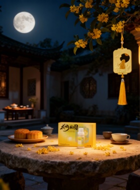 HomeFlower中秋限定花好月圆摆件