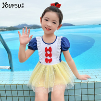 Child Bathing Suit Girl Cute Little CUHK Child Swimsuit Baby Princess Conjoined Summer Girl Swimsuit