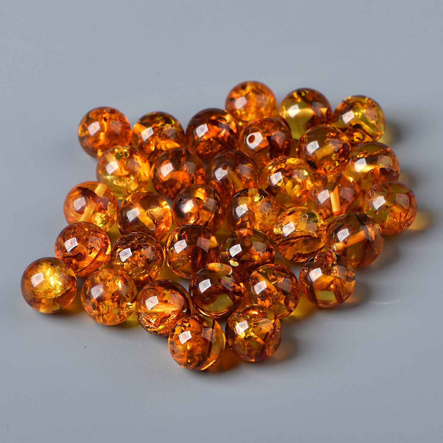 天然琥珀蜜蜡花珀散珠圆珠单珠手串项链配饰DIY手作手链材料,淘宝优惠券,粉丝福利购,淘宝优惠卷