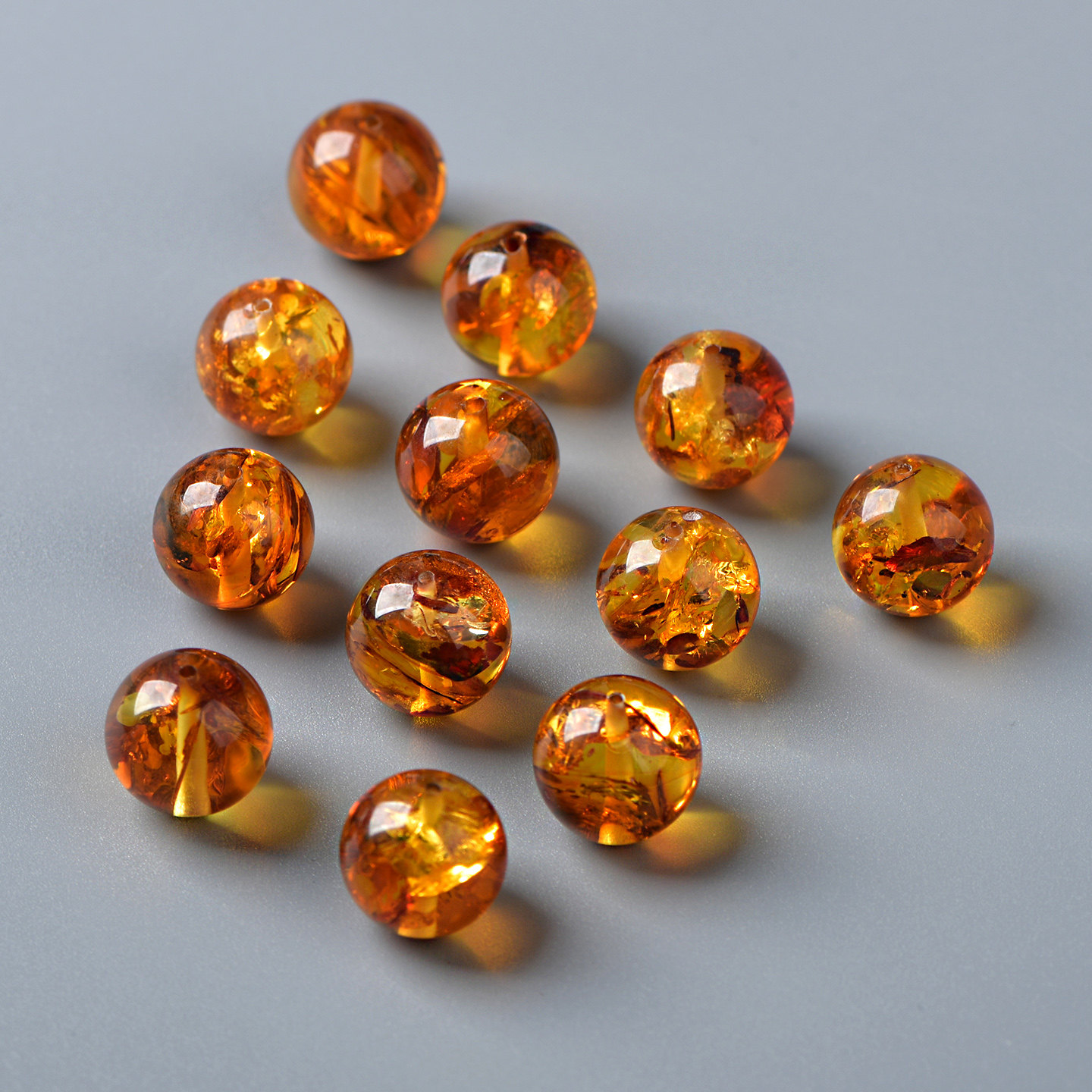 天然琥珀蜜蜡花珀散珠圆珠单珠手串项链配饰DIY手作手链材料,淘宝优惠券,粉丝福利购,淘宝优惠卷