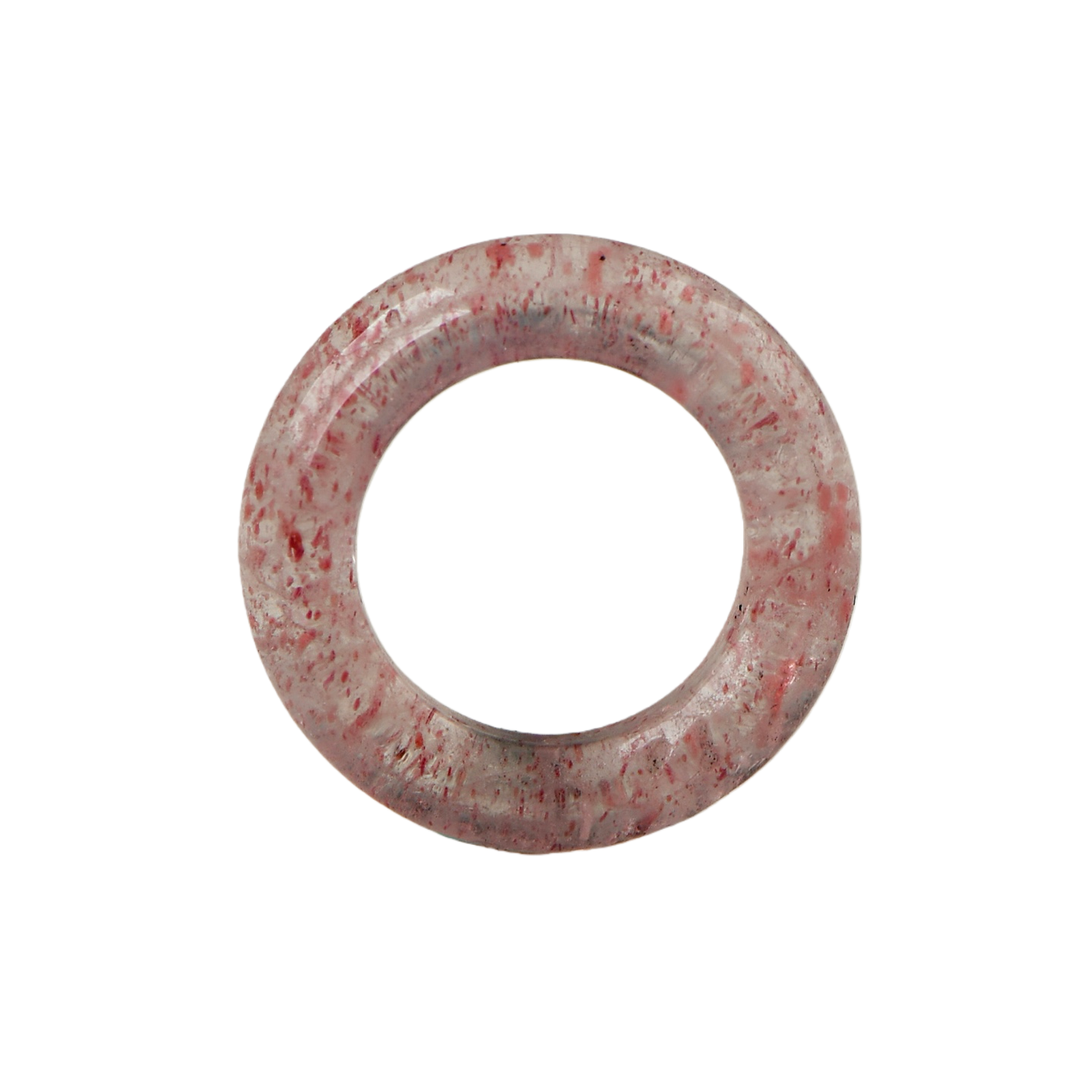 天然水晶白体草莓晶跑环吊坠DIY手工饰品配饰串珠手串项链高品,淘宝优惠券,粉丝福利购,淘宝优惠卷