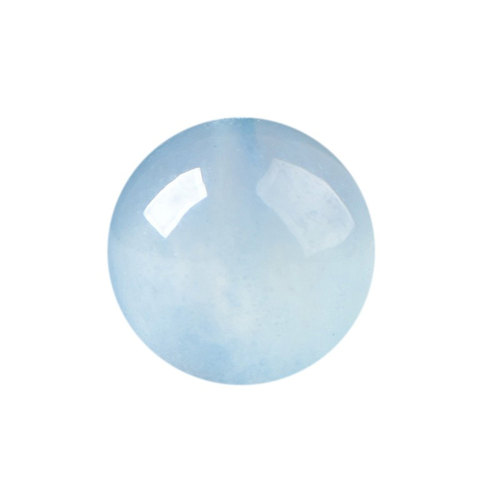 天然海蓝宝蓝天白云圆珠散珠子diy水晶手链饰品配件材料项链挂件 - 图3