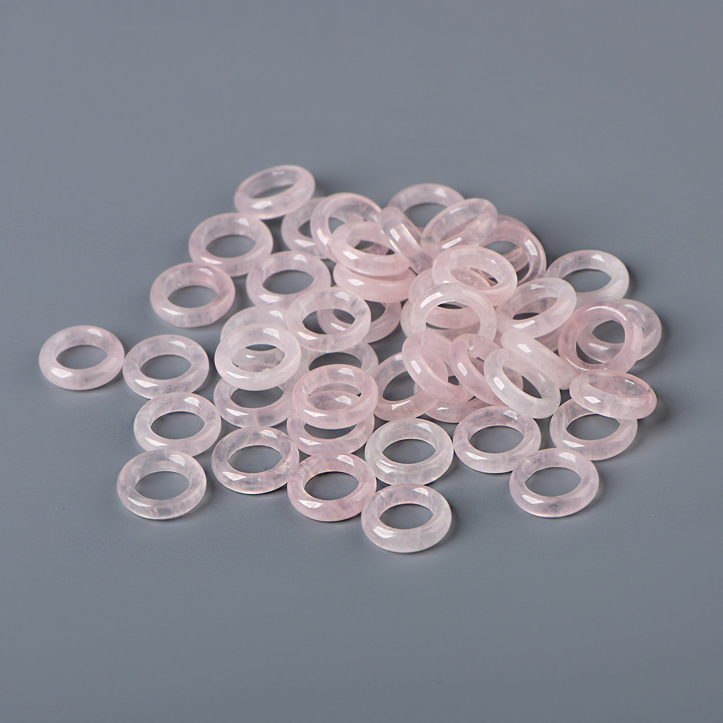 天然水晶粉水晶跑环吊坠DIY手工饰品配饰串珠雕刻珠手串项链高品,淘宝优惠券,粉丝福利购,淘宝优惠卷