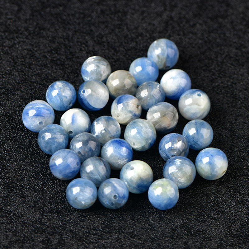 天然正品蓝晶石共生diy手工饰品手链手串蓝绒晶水晶散珠配件串珠,淘宝优惠券,粉丝福利购,淘宝优惠卷
