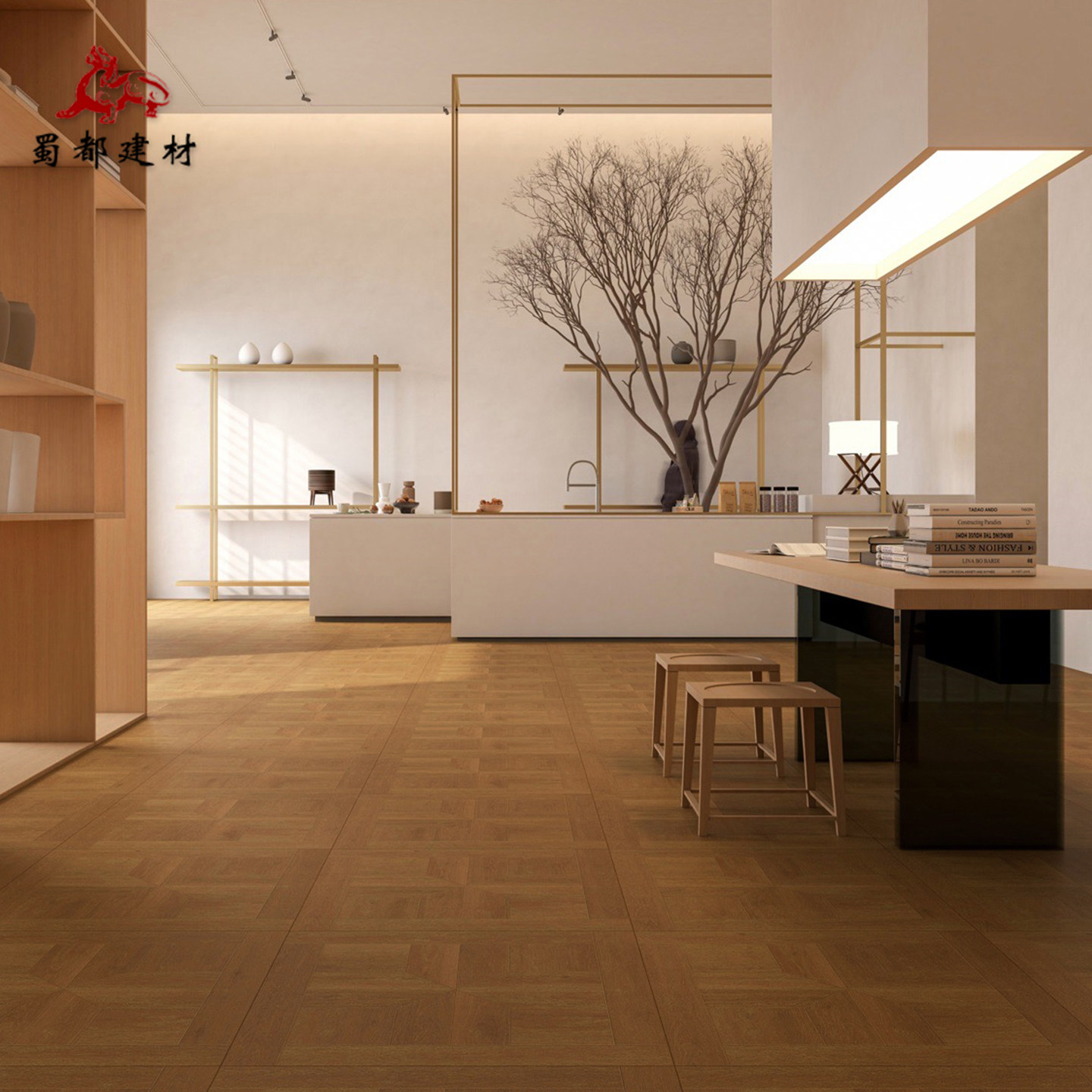 成都仓中古风600x600全瓷拼花木纹砖客厅卧室木纹800地砖哑光防滑,淘宝优惠券,粉丝福利购,淘宝优惠卷