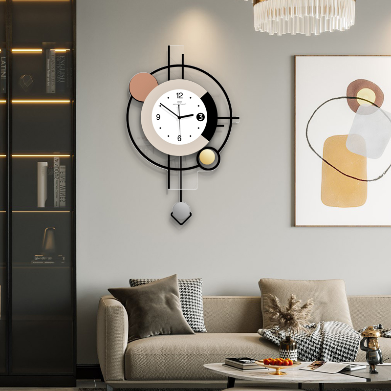现代简约钟表挂钟客厅2025新款挂表餐厅创意艺术大气时钟挂墙家用 - 图1