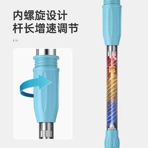 美丽雅旋转拖把家用双驱自动脱水一拖净免手洗拖布桶甩干拖地神器 - 图3