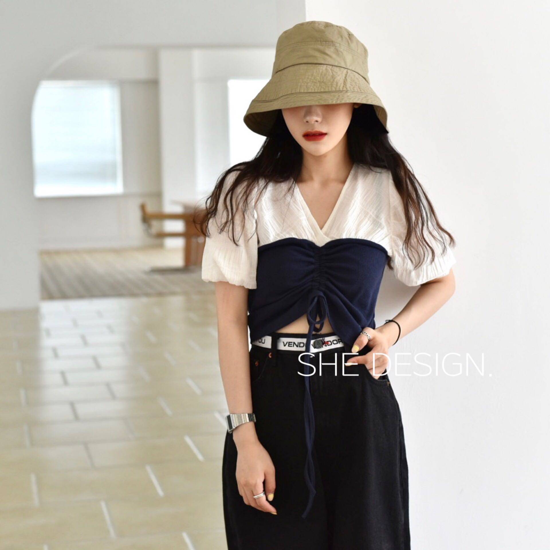 s&she/ 2020夏季新款复古气质上衣 小胖家女装店T恤