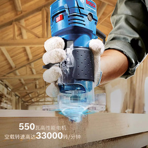 博世GKF550专业木工修边机雕刻机水电开槽机小罗机专用倒角器