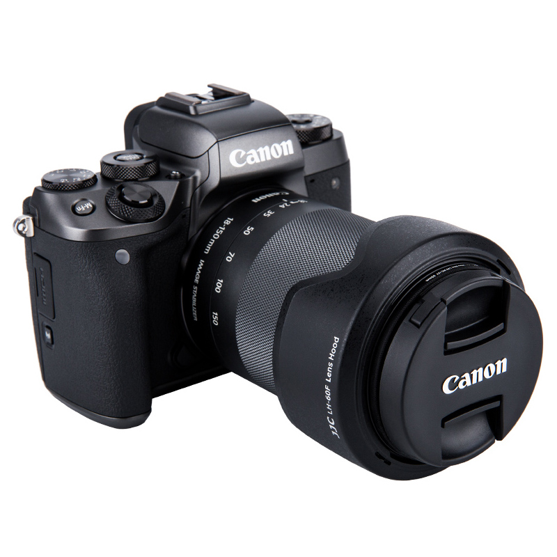 JJC 适用佳能EW-60F遮光罩RF-S 18-150mm相机镜头R8 R10 R6 R5 R50 R7 M6II M5 M6 M50微单EF-M 18-150mm镜头 - 图2