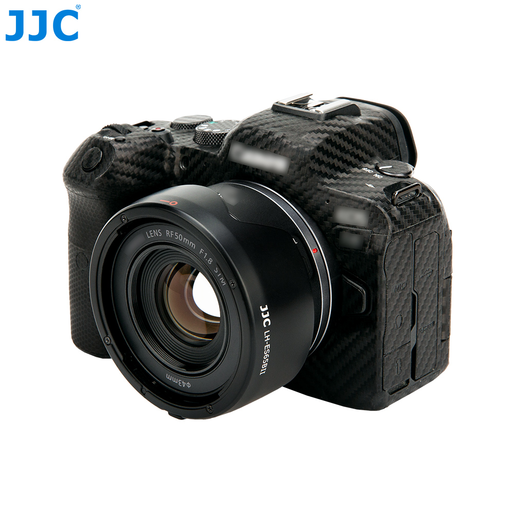 JJC 适用于佳能ES-65B遮光罩 RF 50mm 1.8 STM镜头全画幅R6 R5 R RP新小痰盂三代 EF 50 1.8定焦人像镜头配件 - 图1