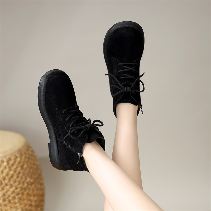 平底短靴女2025春秋季新款英伦风时尚百搭休闲防滑薄款显瘦马丁靴,淘宝优惠券,粉丝福利购,淘宝优惠卷