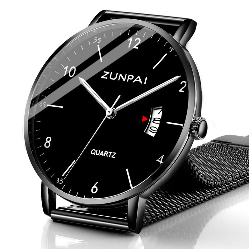 男学生高中潮流黑科技新款石英表 尊派闽昊国产腕表