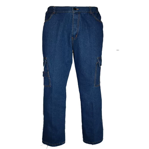 Мужские хлопковые джинсовые рабочие износостойкие штаны, увеличенная толщина, свободный прямой крой
