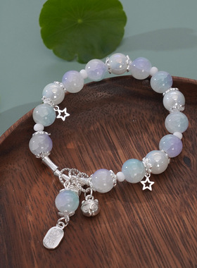 招财纳福手链招财猫流苏手串女