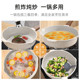 Real medical stone antibacterial non-stick pan rejects convex bottom