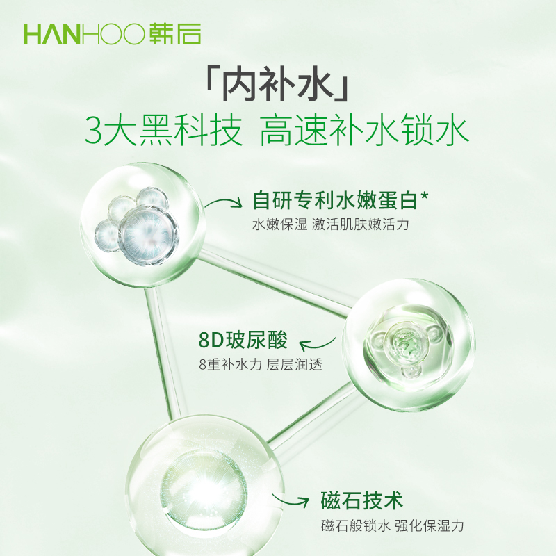 韩后绿茶面膜女补水保湿控油贴片 hanhoo韩后贴片面膜