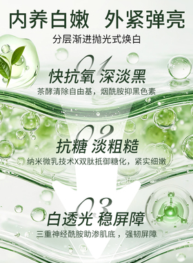韩后茶蕊护肤品套装抗皱美白淡斑补水保湿水乳面霜女官方正品礼盒