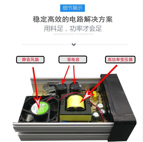 LED防雨电源12V400W12v600w防水开关电源220V转24V直流灯箱变压器 - 图0