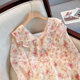 ເສື້ອຢືດ Chiffon ພິມເສື້ອ bell sleeves niche